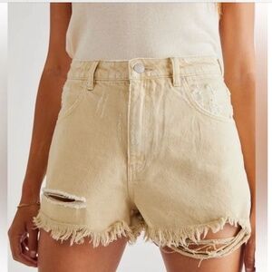 NWT Rolla’s | Women’s High Waist Duster Cut Off Jean Shorts in Layla Stone 28